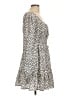 Missguided 100% Polyester Animal Print Ivory Casual Dress Size 12 - photo 4