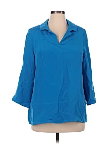 Nina Mclemore 3/4 Sleeve Button-Down Shirt (view 1)