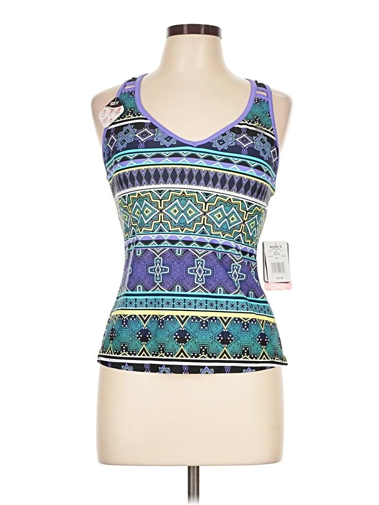 Zeroxposur Sleeveless Top Purple Scoop Neck Tops