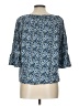 MICHAEL Michael Kors Blue 3/4 Sleeve Blouse Size L - photo 2