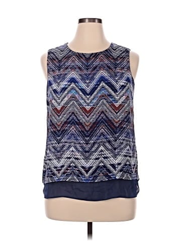 Rose + Olive Sleeveless Blouse (view 1)