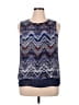 Rose + Olive 100% Polyester Blue Sleeveless Blouse Size XL - photo 1