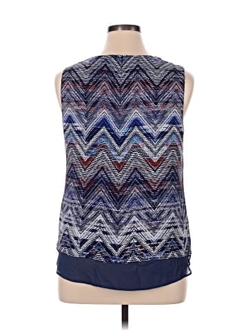Rose + Olive Sleeveless Blouse (view 2)