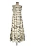 Francesca's 100% Polyester Graphic Ivory Casual Dress Size M (estimated) - photo 1