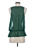 Joe Fresh 100% Polyester Green Sleeveless Blouse Size S - photo 2