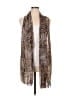 Susan Graver 100% Polyester Brown Cardigan Size 1X - photo 1