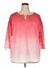 T by Talbots Pink 3/4 Sleeve Top Size 22 - 24 - photo 1