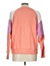 Evereve 100% Cotton Color Block Orange Sweatshirt Size L - photo 2
