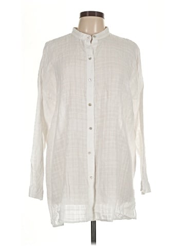 Eileen Fisher Long Sleeve Button-Down Shirt (view 1)