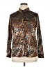 Sag Harbor Animal Print Brown Cardigan Size 14 - photo 1