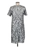 Gap 100% Polyester Metallic Silver Cocktail Dress Size M - photo 2