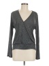 Veronica M. Gray Long Sleeve Top Size M - photo 1