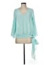 Venus Teal 3/4 Sleeve Blouse Size M - photo 1