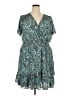 MICHAEL Michael Kors Paisley Teal Casual Dress Size 2X - photo 1