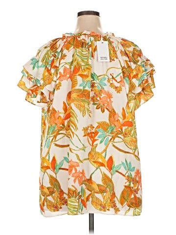 Rose + Olive Short Sleeve Blouse (view 2)
