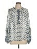 Zara Blue Long Sleeve Blouse Size L - photo 1