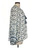 Zara Blue Long Sleeve Blouse Size L - photo 4