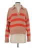 Velvet by Graham & Spencer Stripes Tan Pullover Sweater Size S - photo 1