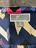 JM Collection 100% Polyester Chevron-herringbone Blue 3/4 Sleeve Blouse Size XL - photo 7