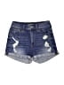 Express Blue Denim Shorts Size 0 - photo 1