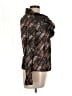 Samuel Dong 100% Polyester Print Brown Jacket Size L - photo 4