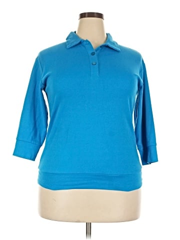 Vicki Wayne Long Sleeve Polo (view 1)