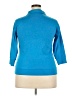 Vicki Wayne Blue Long Sleeve Polo Size 2X - photo 2