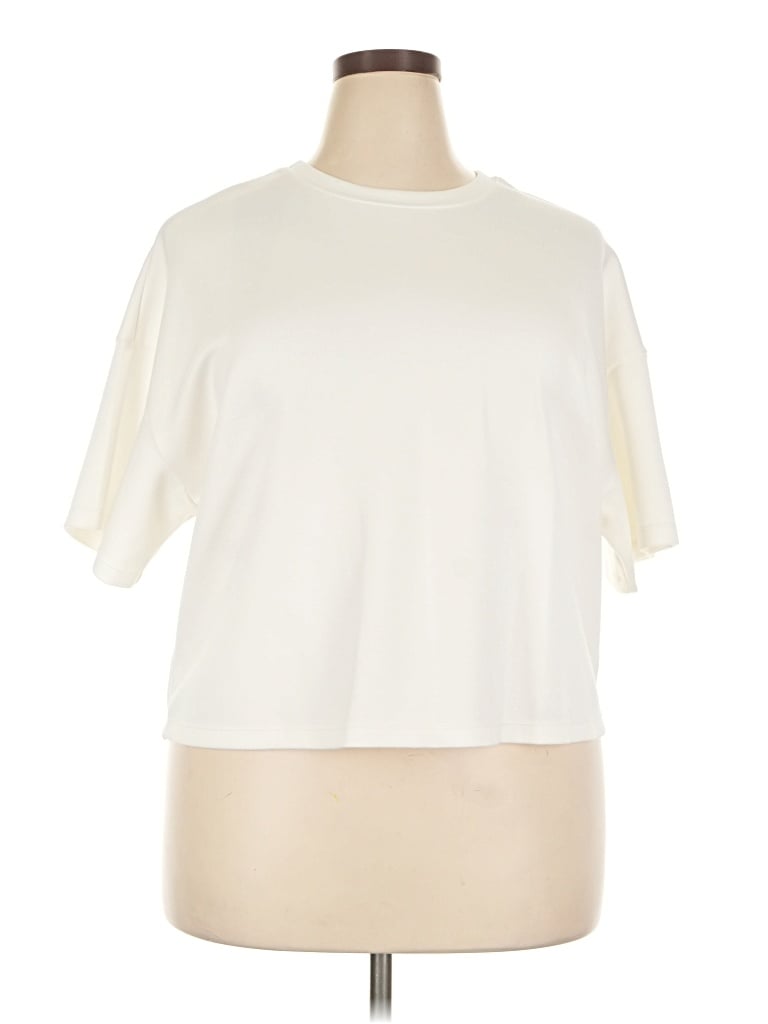 Pre-owned Scoop Short Sleeve T-shirt In Ivory
