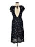 Roxy Floral Blue Casual Dress Size L - photo 2