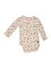 Tea 100% Cotton Floral Ivory Long Sleeve Onesie Size 6-12 mo - photo 2