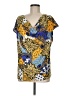 Sunny Leigh Yellow Short Sleeve Blouse Size M - photo 1