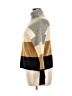 Cliche Color Block Tan Turtleneck Sweater Size XL - photo 5