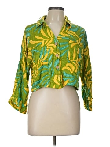 Haute Hippie 3/4 Sleeve Button-Down Shirt (view 1)