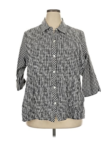St. John's Bay 3/4 Sleeve Button-Down Shirt (view 1)