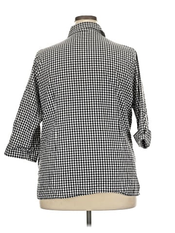 St. John's Bay 3/4 Sleeve Button-Down Shirt (view 2)