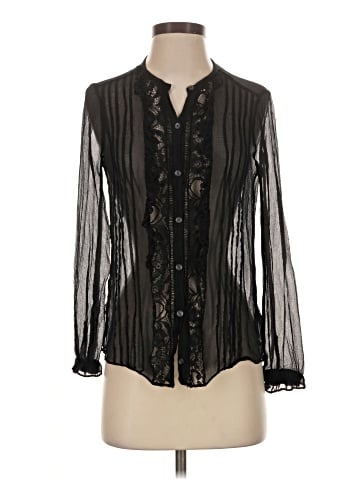 Rebecca Taylor Long Sleeve Silk Top (view 1)