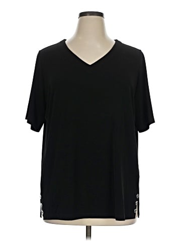 Susan Graver Short Sleeve Top (view 1)