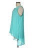 Worthington 100% Polyester Teal Sleeveless Blouse Size L - photo 5