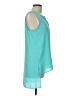 Worthington 100% Polyester Teal Sleeveless Blouse Size L - photo 4