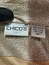 Chico's 100% Leather Metallic Silver Leather Jacket Size Med (1) - photo 6