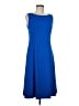 Talbots Outlet Solid Blue Casual Dress Size 6 - photo 1
