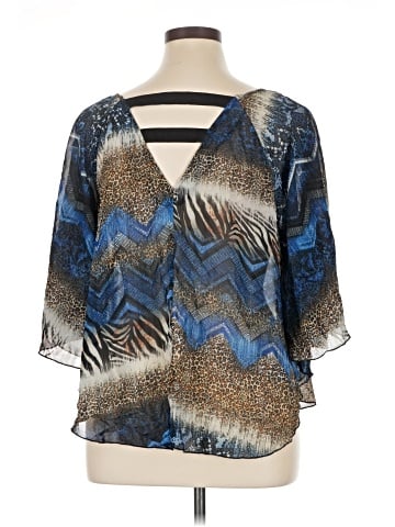 Unique Spectrum 3/4 Sleeve Blouse (view 2)