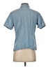 Classic Elements 100% Cotton Blue Short Sleeve Button-Down Shirt Size S - photo 2
