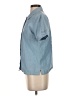 Classic Elements 100% Cotton Blue Short Sleeve Button-Down Shirt Size S - photo 5