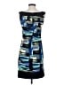 DressBarn Graphic Blue Cocktail Dress Size 4 - photo 2
