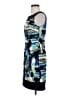 DressBarn Graphic Blue Cocktail Dress Size 4 - photo 5