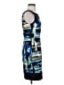 DressBarn Graphic Blue Cocktail Dress Size 4 - photo 4