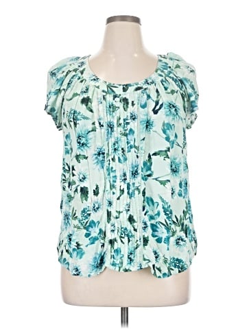 St. John's Bay Short Sleeve Blouse (view 1)