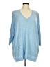 August Silk Blue Pullover Sweater Size M - photo 1