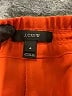 J.Crew 100% Polyester Solid Orange Track Pants Size 4 - photo 7